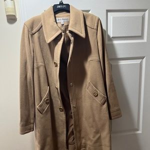 Fleet Street Good Condition Tan 3/4 Length Wool Coat